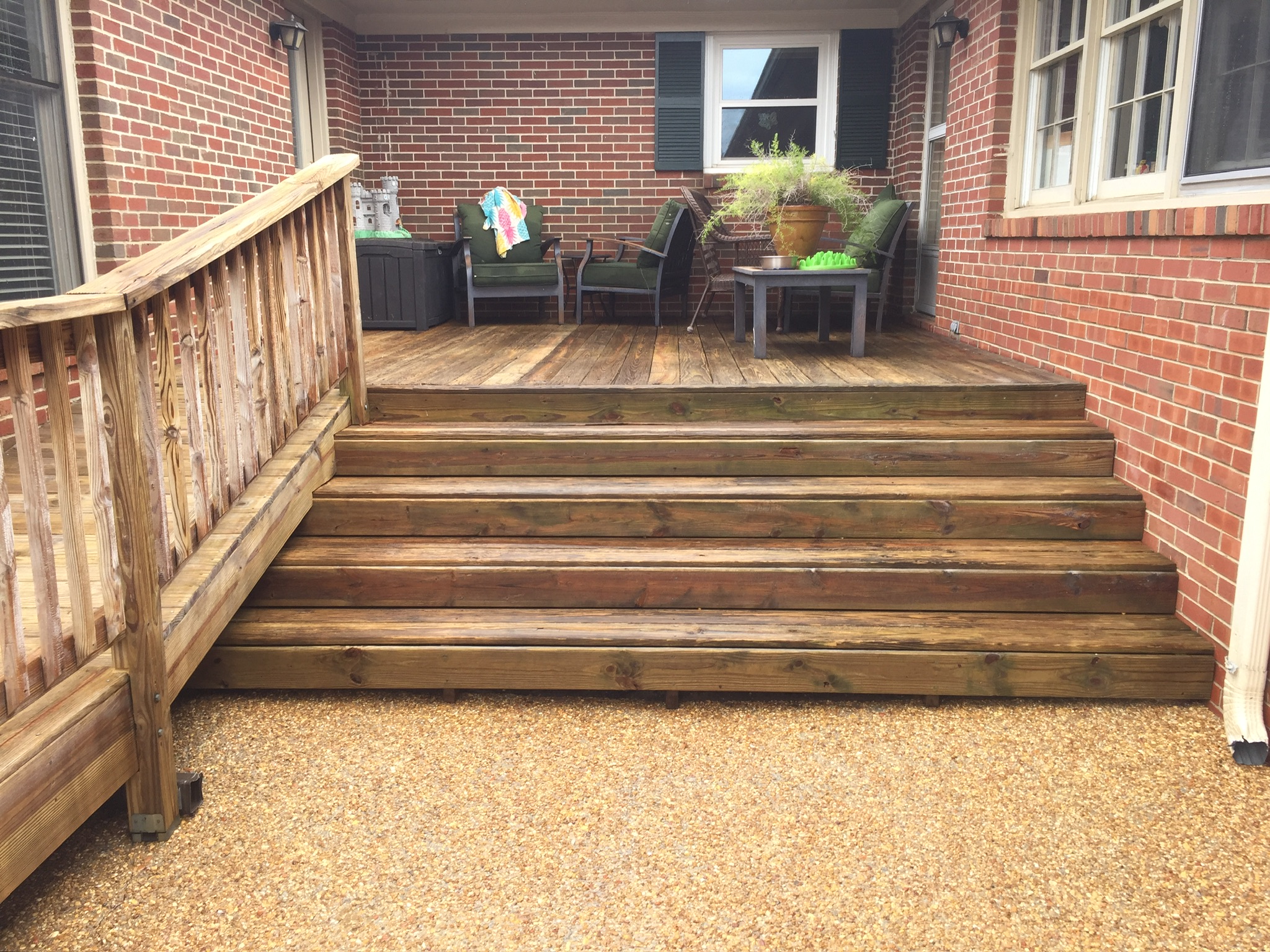 Pressure Washing Including Patio Cleaning and Wooden Deck Cleaning in Huntsville