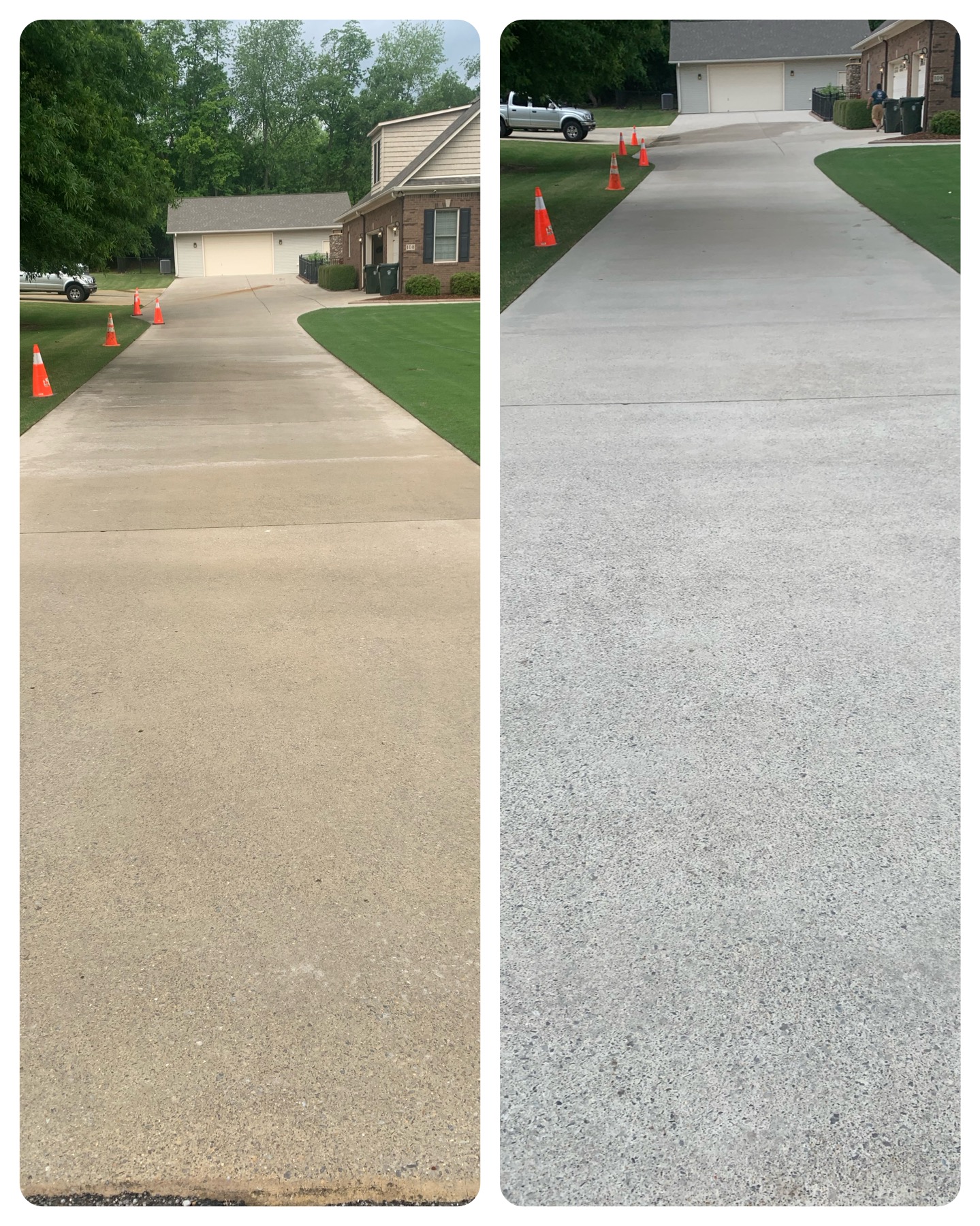 Rust Removal on Huntsville Driveway